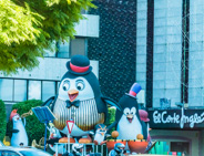 Seville-Penquins advertising a big department store.