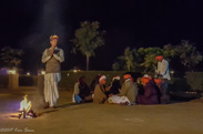OAT village camp near Abhaneri: village gentleman do a performance for us.