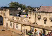 Delhi to Jaipur: rooftop scene from our lunch house.