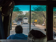 Drive to Khajuraho on a narrow dangerous highway, particularly scary after it got dark.  Often four headlines plunging towards us!