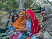Ranthambhore fort walkabout. We gave a lift to these women, who repaid by singing some of their songs to us.