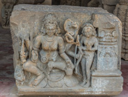 Abhaneri Step Well - quite decorated at one time.