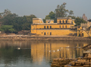 Khajuraho - walking to the area of temples.