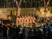 Ghats on the Ganges: We were not close and it was dark, so the photo of the Hindu priests is not great.