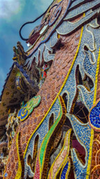 Detail from Linh Phuoc Pagoda.