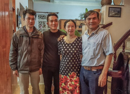 From the home dinner visit - we had a lovely dinner with this family.