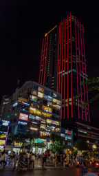 Saigon at night, all alight.