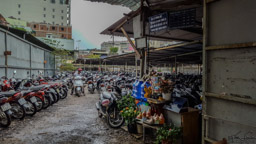 found this parking area, basically parking lot for scooters.
