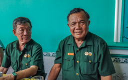 These veterans joined us for lunch.  One had spent several months in the tunnels after surgery (in the tunnel) on his hand.  A most interesting lunch!