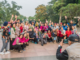 They enjoyed having us visit also, so we all gathered on the street to take group photos.