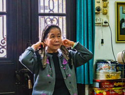 Visited a wealthy couple who lost their house and lands to the communists, but have their home back.