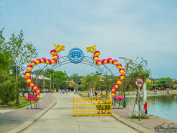 We arrive in Hoi An, check in, and head for dinner at a place that works with silk worms.
