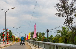 Leaving Hoi An in a cyclo.