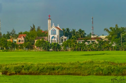 Catholic Church - don't see a lot of them outside of cities.  Vietnam is about 85% Buddhist and 7% Christian.