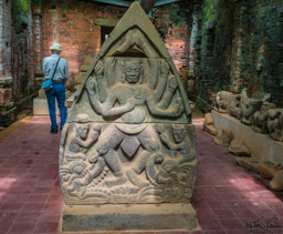 My Son world heritage site of Champa ruins.  Hindu gods.