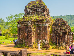 My Son world heritage site of Champa ruins.  Hindu gods.