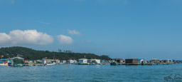 In addition, part of the village is on this floating island.