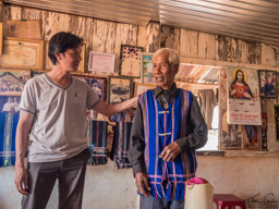 The chief.  With him is our local guide.