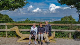 My traveling companions with Zurich in the background.