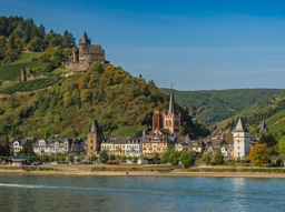 Lovely castle still being used sits above this sweet town that has a mixture of old and new.