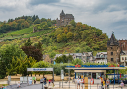 And one more time - shown above the town of Bacharach, which has some very old buildings as well.