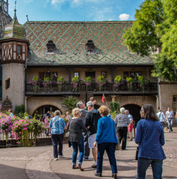 Beautiful open area in Colmar.