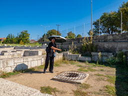 Maria explains life in ancient Pella.