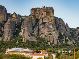 We took a short walk, and saw this monastery perched on top of the cliff.  We'll se a lot of these tomorrow.