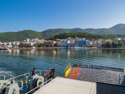 As we approach our destination (Igoumenitsa I think), I watch the ferry ramp descend.