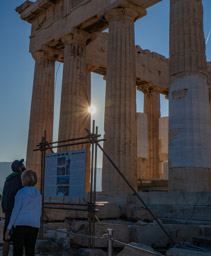 Parthanon detail, the pale parts are under reconstruction.