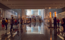 Entrance area to the Museum of the Acropolis.